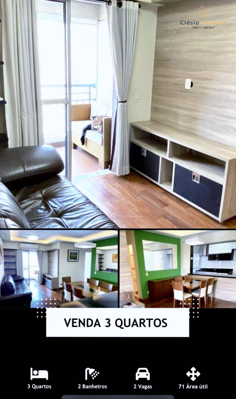 Apartamento à venda com 3 quartos, 72m² - Foto 2